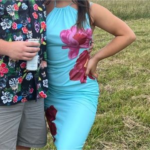 ASOS Blue Floral Dress *PETITE*